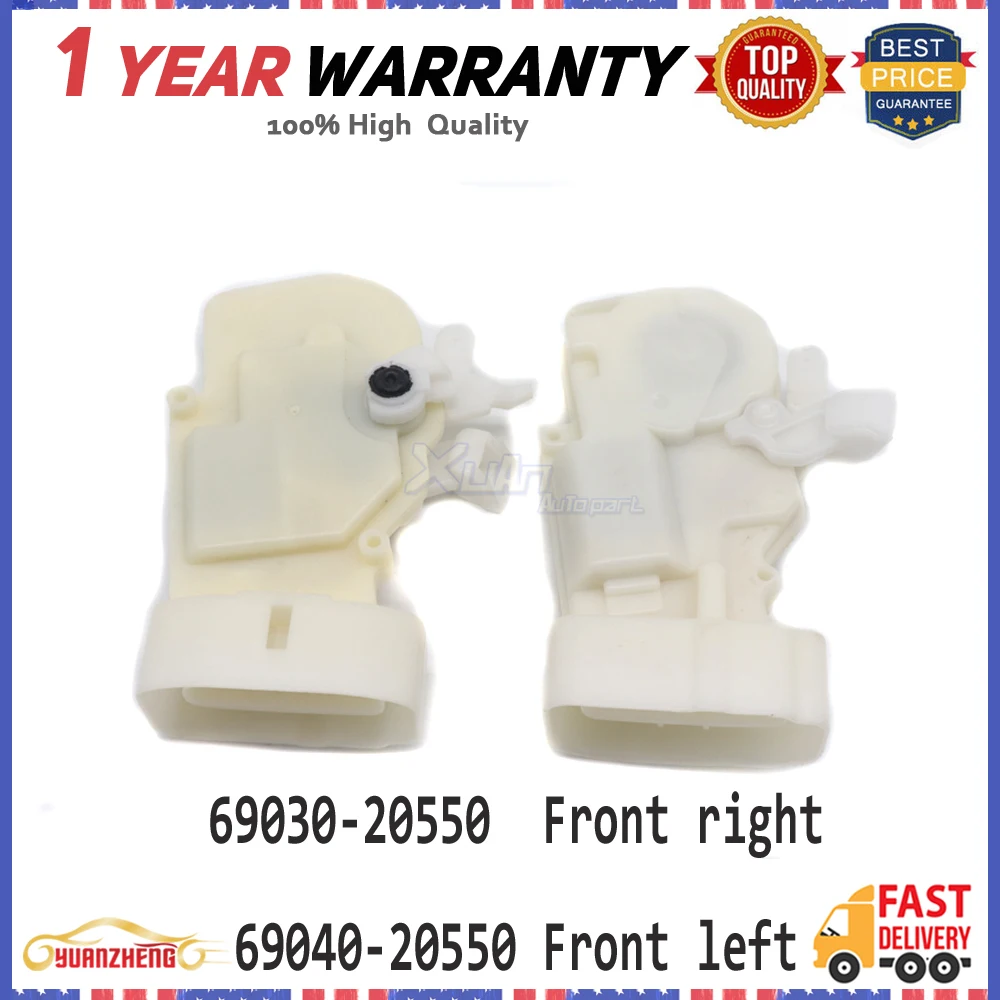 2pcs Front Left & Front Right Door Lock Latch Actuator 69040-20550 69030-20550 6904020550 6903020550 For Toyota Celica 2000-2005