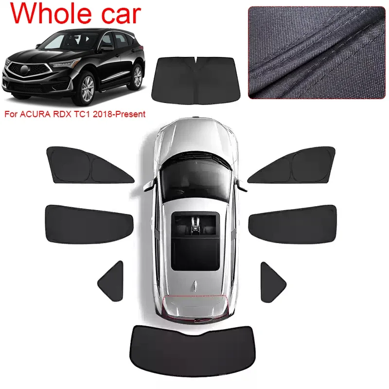 Picture 7: Car Black Window Privacy Sunshade Auto Anti-UV Heat Insulation Protect Cover Interior Accessory For ACURA RDX TC1 2018-Present