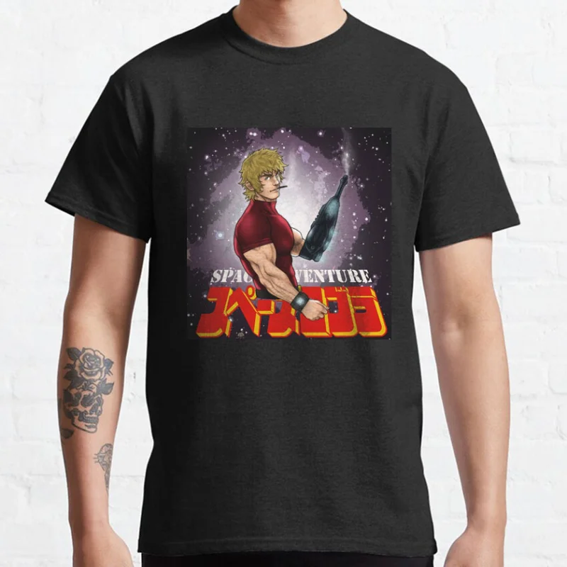 

80s vintage Anime Japan Space Adventure Cobra Cartoon Manga Graphic T Shirts large size Adult tops S-6XL