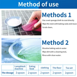 2 pces 550gbicarbonato de sódio cozimento refrigerante multi-funcional descontaminação limpeza em pó descontaminação 8 principais vendas bicarbonato de sódio em pó - №7