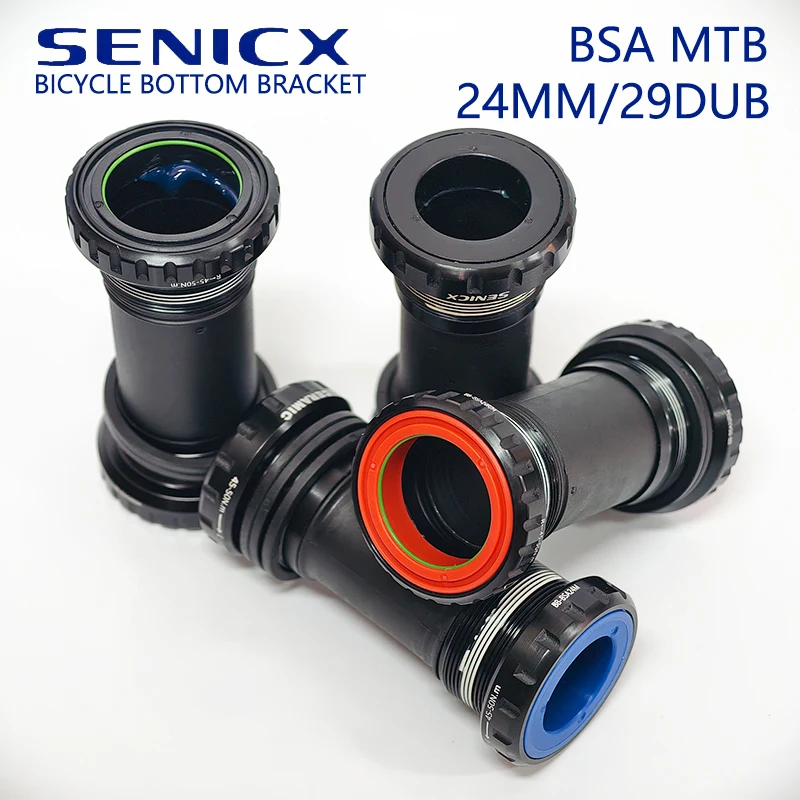 

SENICX керамический/стальной подшипник, каретка для горного велосипеда, 73 мм, резьба BSA, ось велосипедного вала, подходит для MTB 24 мм/DUB кривошипа
