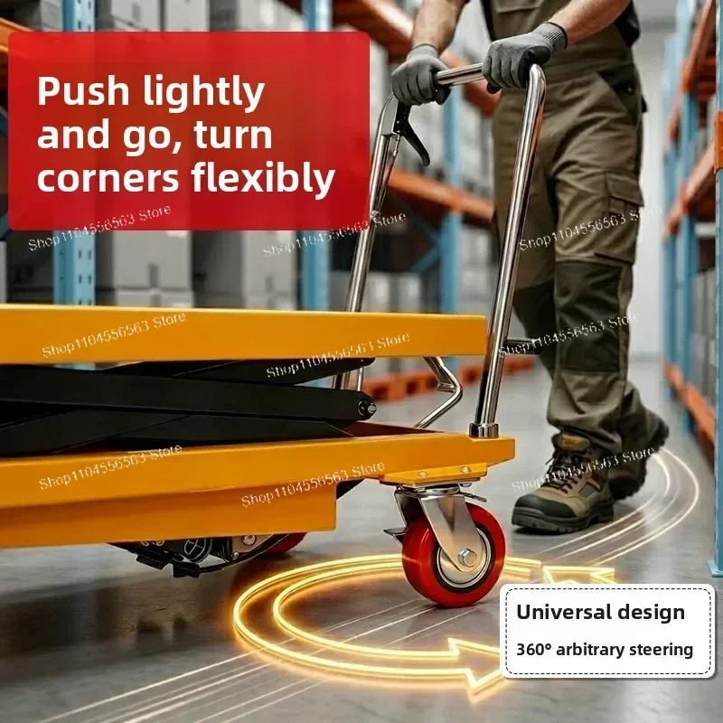 Heavy Duty Manual/Electric Hydraulic Scissor Lift Platform Cart Fixed/Mobile for Loading Unloading Material Handling Forklift