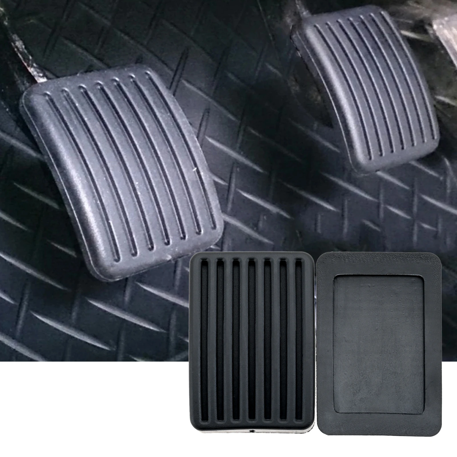 2Pcs 3282524000 Brake Clutch Pedal Rubber Pad Foot Cover For Hyundai Accent Elantra MD AD XD HD Kia Picanto SA Carens UN Rondo