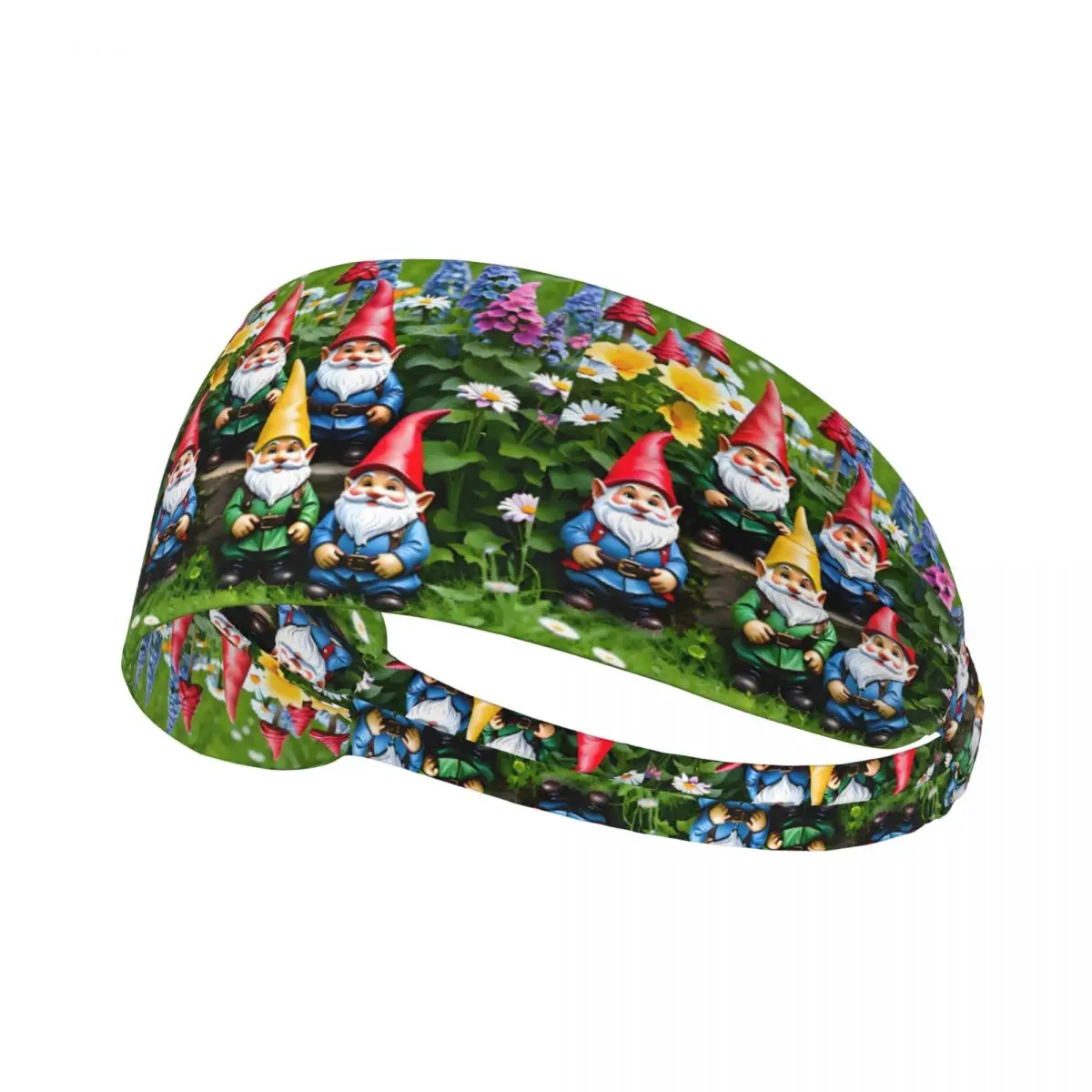 

Custom Gnomes Cartoon Sweatband Women Men Moisture Wicking Anime Romantic Comedy Film Sports Headband for Yoga