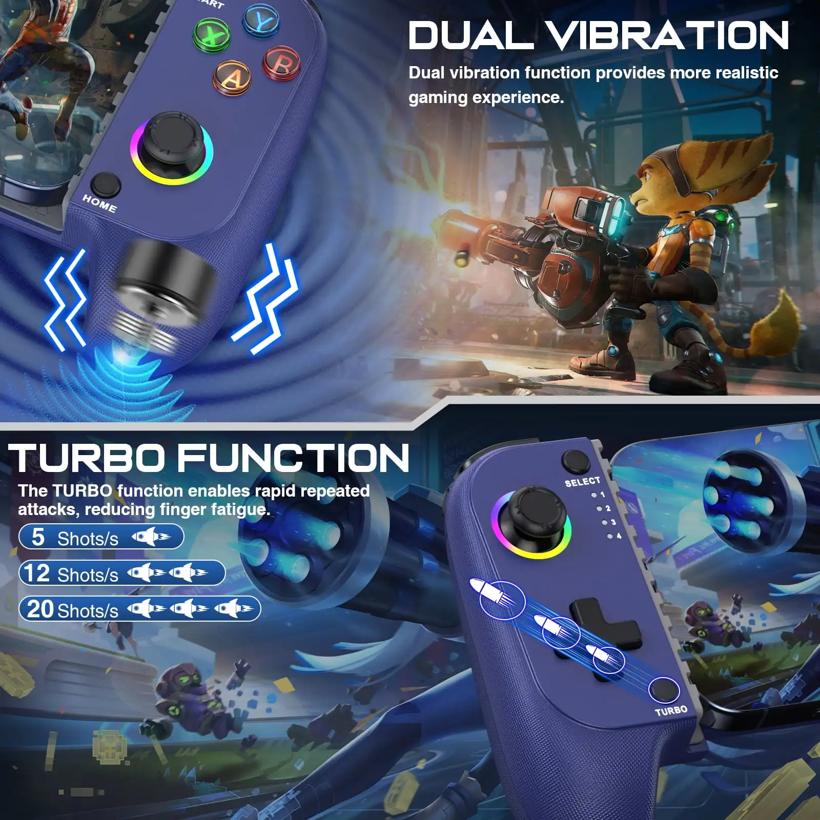 وحدة تحكم الألعاب المحمولة MC102 لنظام Android/IPhone، لوحة ألعاب بلوتوث لاسلكية مصممة لجهاز Xbox Game Pass Ultimate، Steam Link