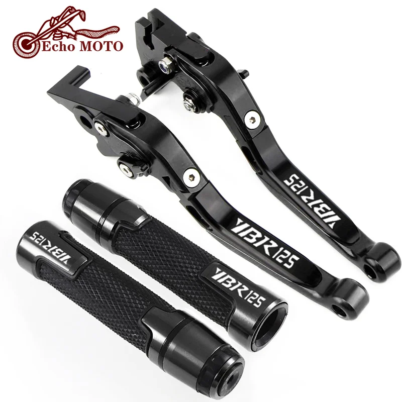 YBR125 LOGO For Yamaha YBR 125 2005 - 2014 2006 2007 2008 2009 2010 Motorcycle Brake Clutch Levers Handlebar Grip Handle Grips