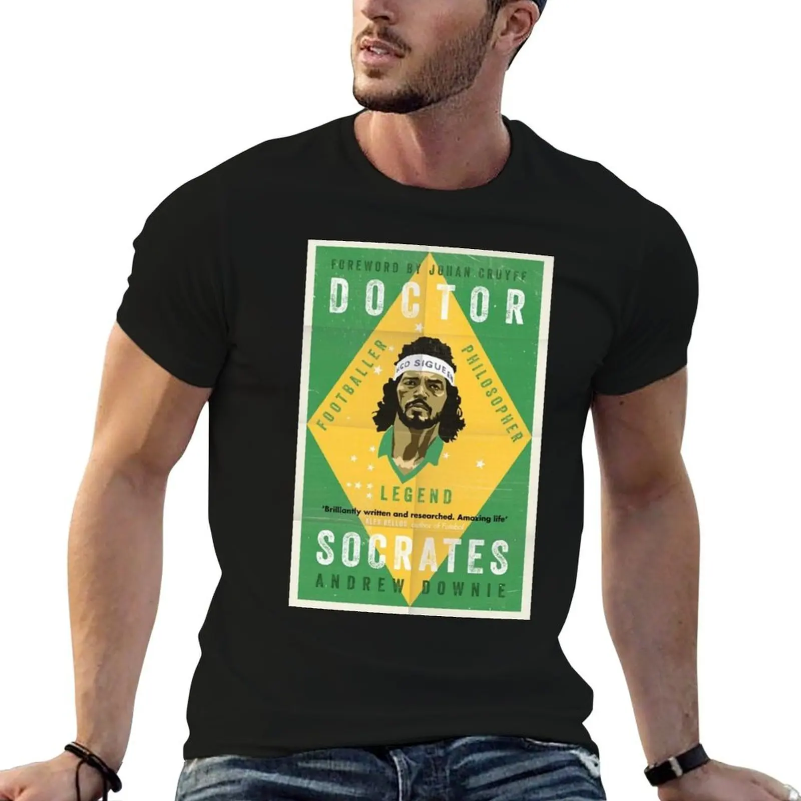 

Socrates Brazil T-Shirt cotton t shirts man 100% t shirt man casual T-Shirt