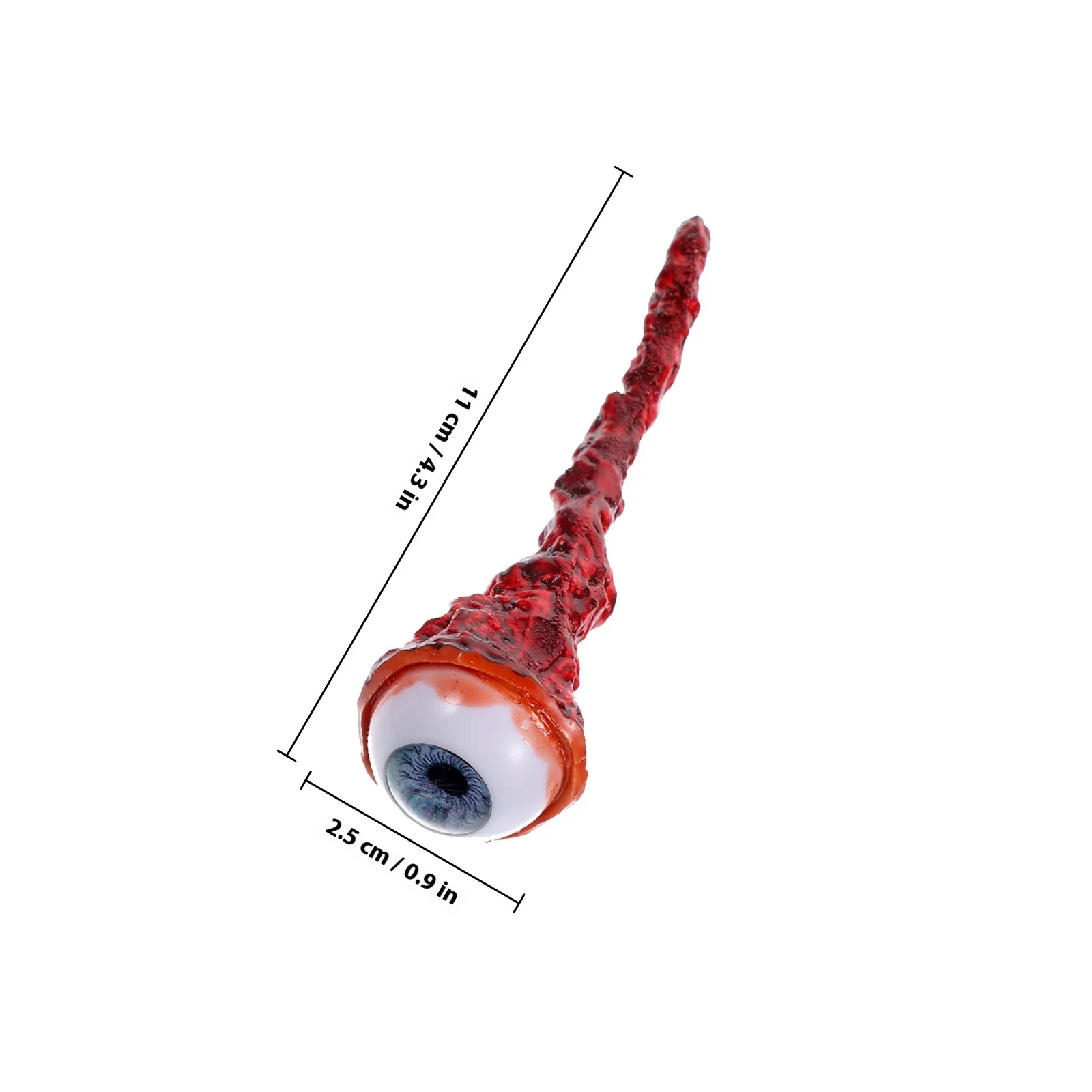 2 pezzi realistici bulbi oculari insanguinati finti, facili da usare, oggetti di scena per feste di Halloween, per cabine fotografiche, divertimento, raccolta, festival, horror decorativo