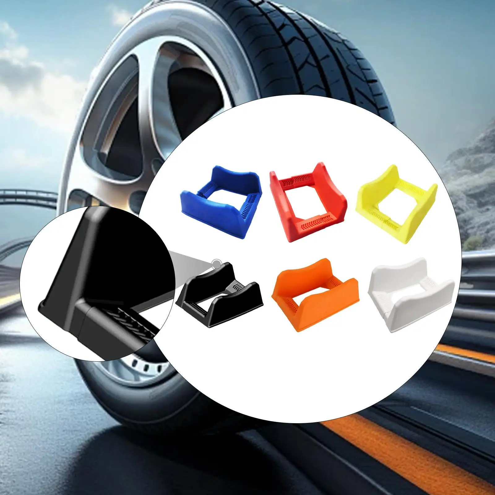 Soporte de exhibición para neumáticos de coche, soporte para llanta de rueda, equipo multifunción, portátil, fácil