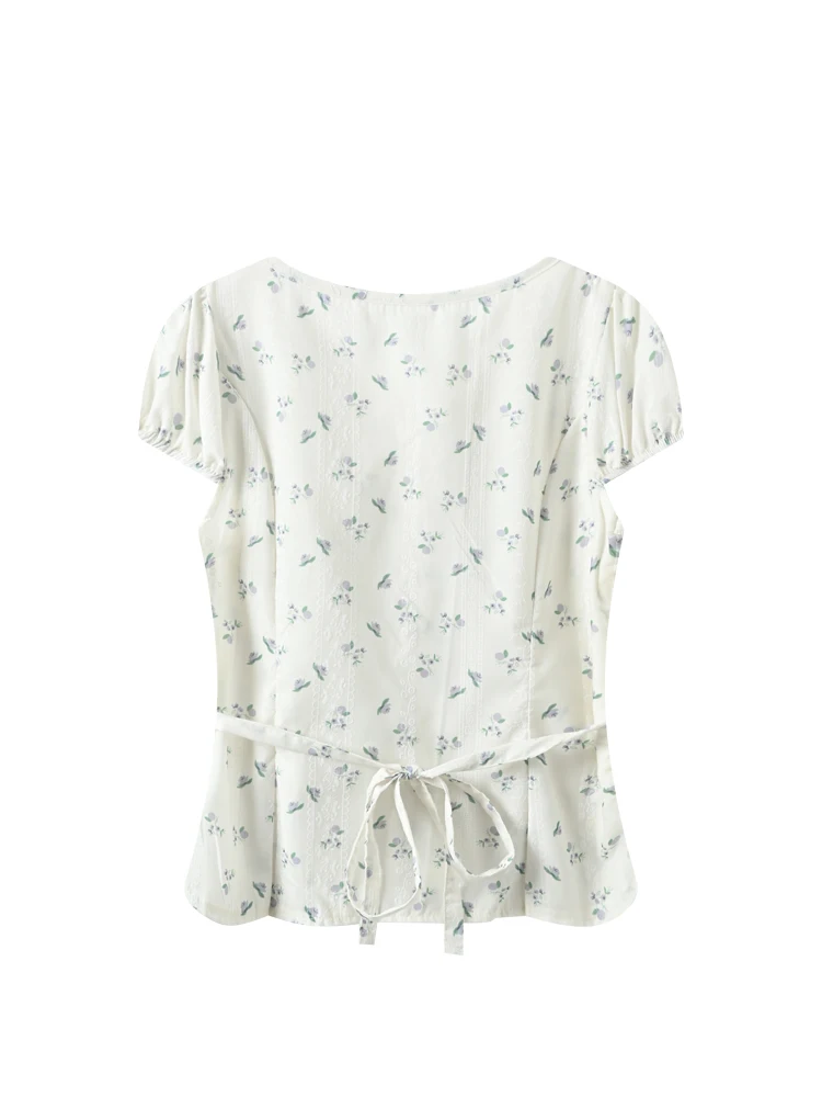 Verão floral ort sve irt feminino plus size ele topo na moda v-ne fibra de poliéster pêra ape corpo pe