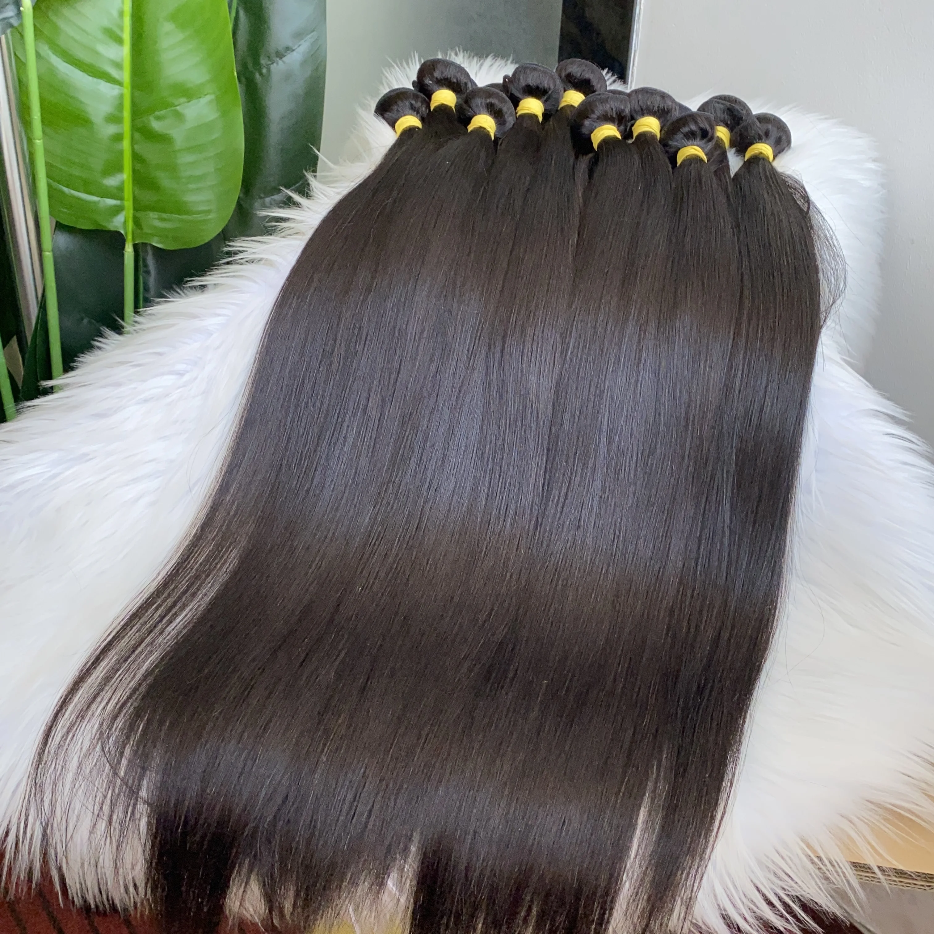 

Высококачественные прямые пучки натуральных человеческих волос для наращивания, без химического запаха, без спутывания, без выпадения