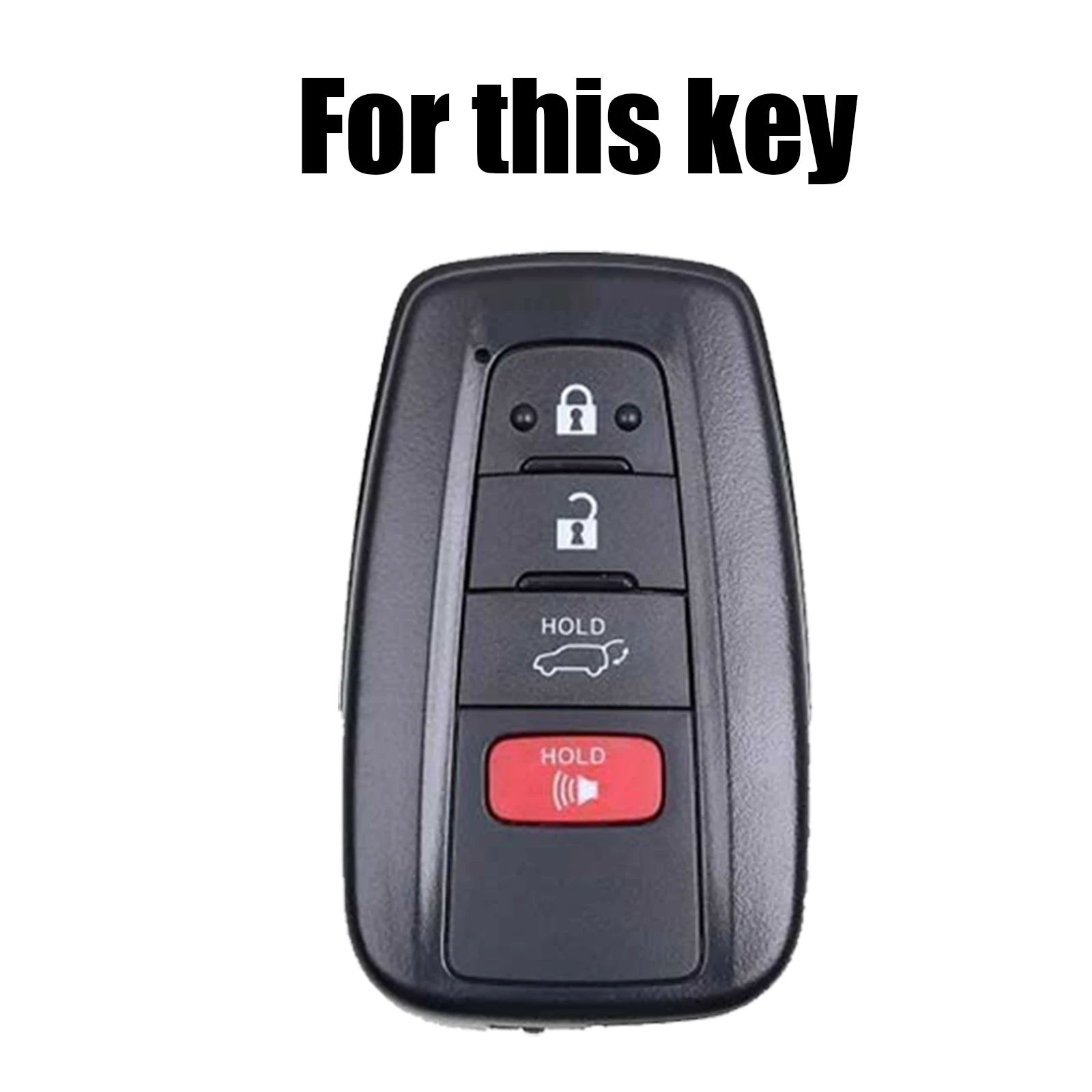 PU Leather Remote Key Chain Ring Case Cover Shell Protect For Toyota CHR Camry Corolla RAV4 Highlander Prius Land Cruiser Prado