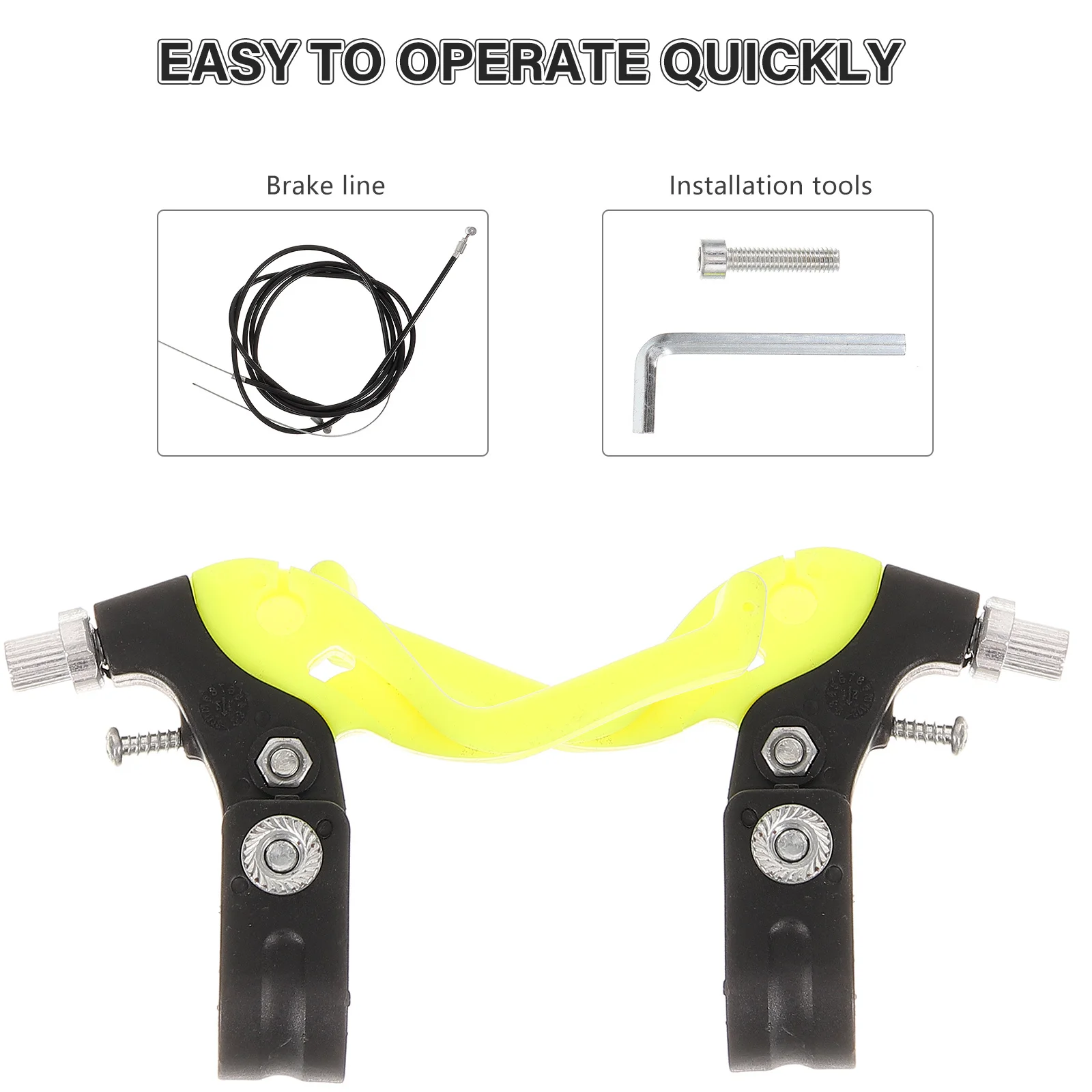 

1Pair Strong Kids Bicycle Brakes Handlebar Parts Wear-Resistant Easy Operate Cycling Supply Bike Bar Ends Bike Brake