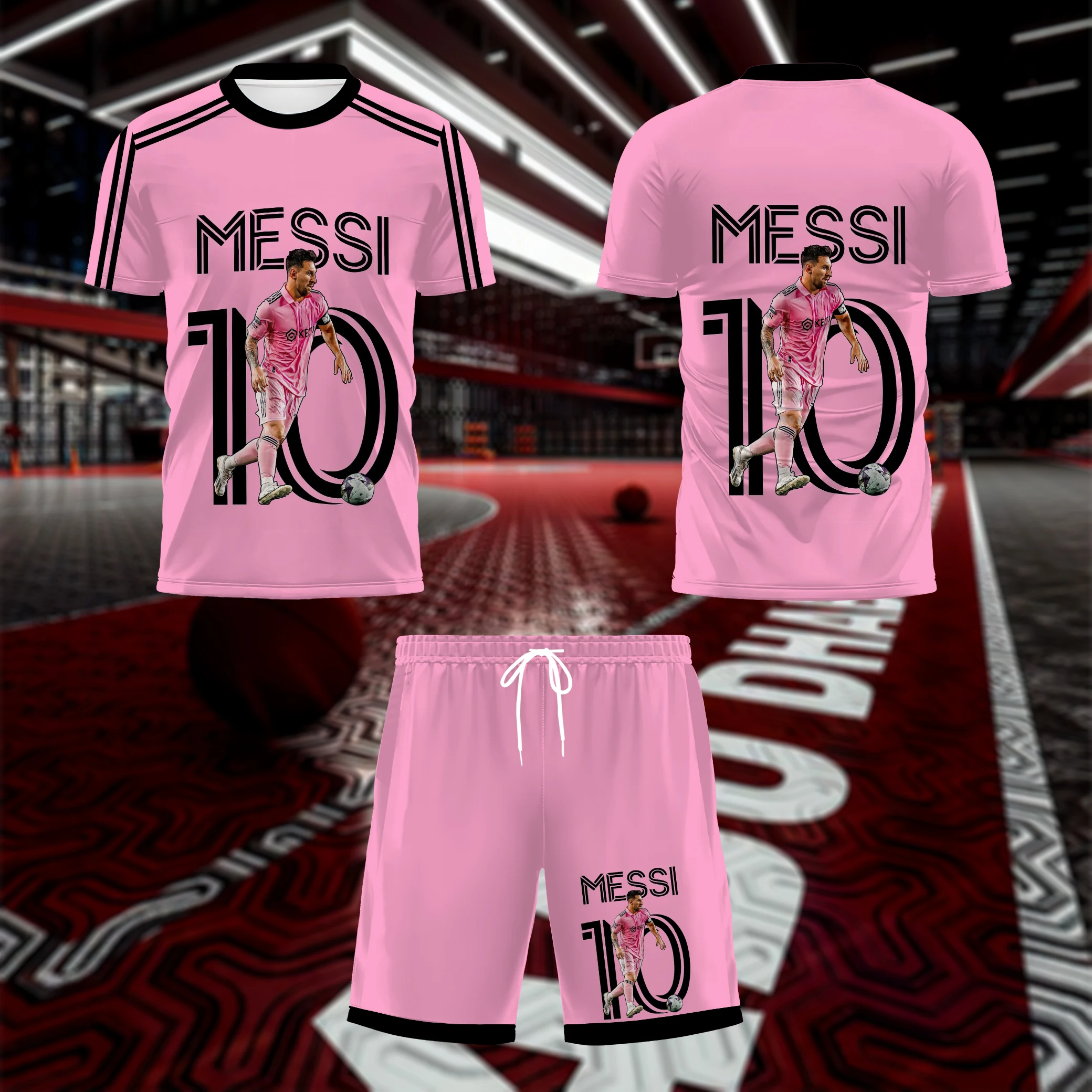 El nuevo traje de entrenamiento de fútbol impreso en 3D para niños del verano 2025, es cómodo, ligero y transpirable.
