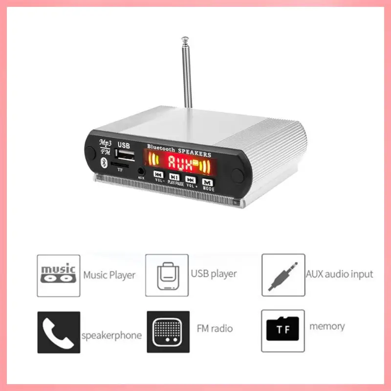 N91R-Bluetooth MP3 プレーヤー デコーダー ボード FM ラジオ、USB、TF ワイヤレス オーディオ & ハンズフリー通話、リモコン B