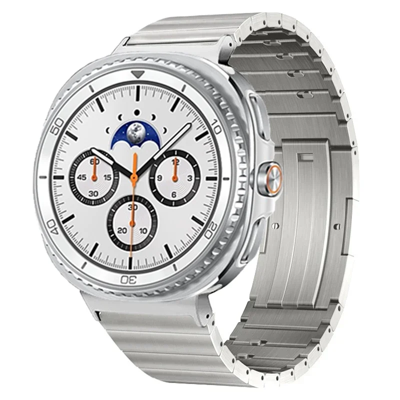 สายโลหะไทเทเนียมสําหรับ Samsung Galaxy Watch 8 40/44 มม.คลาสสิก 46 มม.สร้อยข้อมือ Galaxy นาฬิกา Ultra 2025 47 มม.Correa