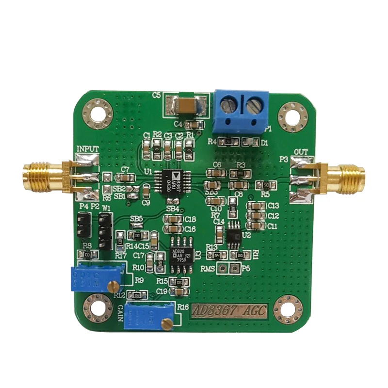 

AD8367_AGC Модуль усиления напряжения, высокопроизводительный усилитель с регулируемым усилением, широкая полоса пропускания, детектор
