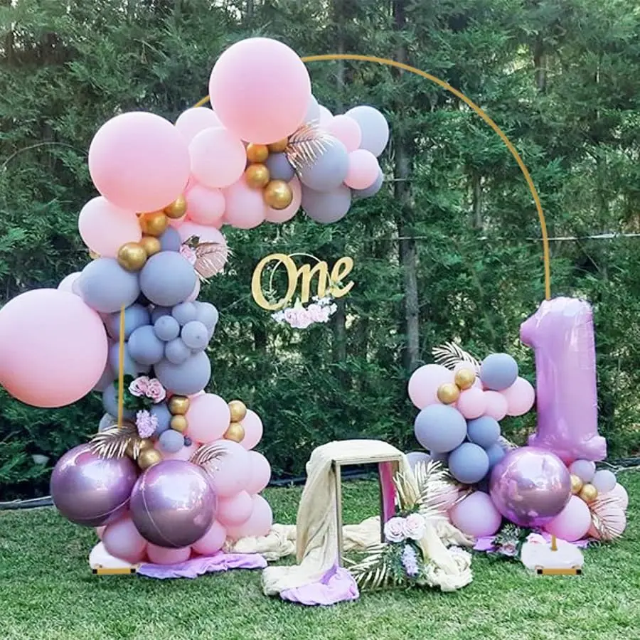 

Золотая свадебная арка, подставка для фона, металлическая арка, подставка для фона 7,8 футов для дня рождения, детского душа, декор для выпускной церемонии