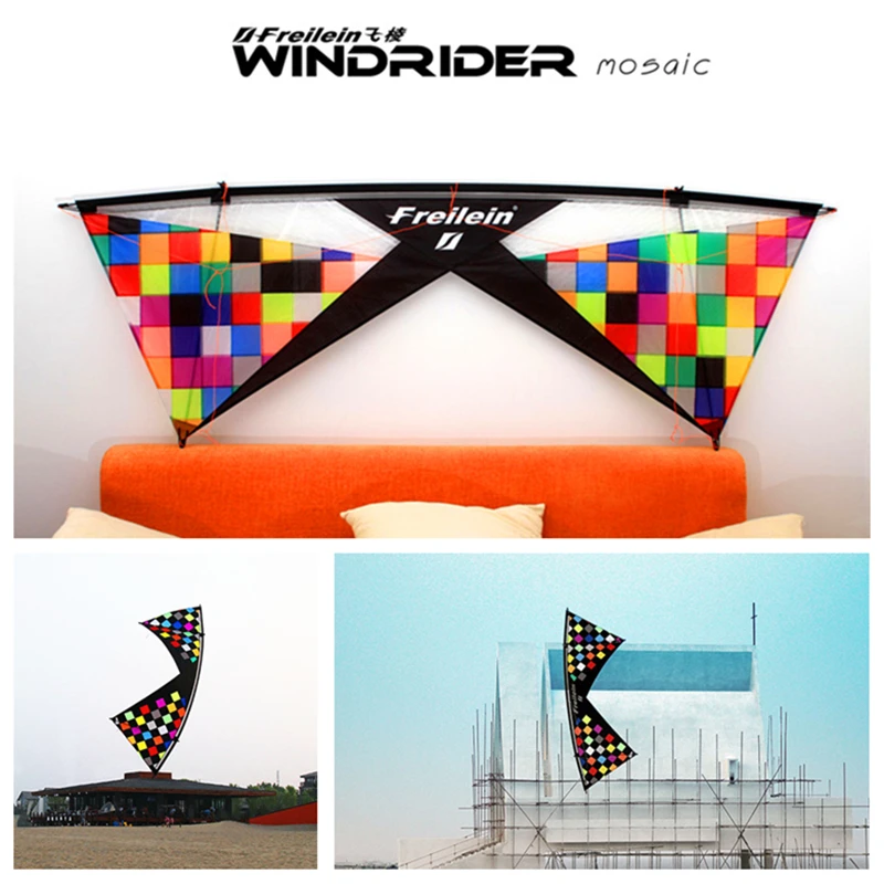 

free shipping Mosaic pro quad line kite adults stunt kites parachute Freilein kite factory flying toy kites for professional koi