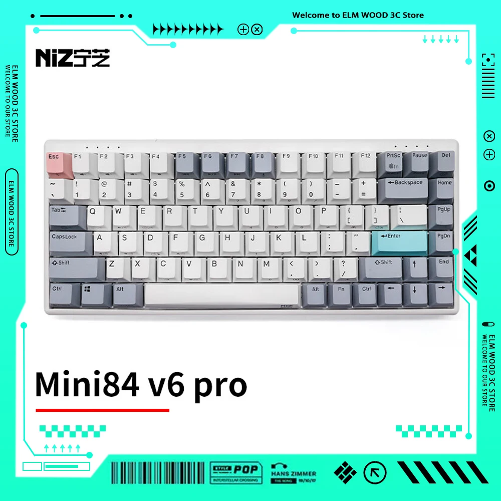 

Niz 84 Mini V6 Pro 8k емкостная клавиатура с низкой задержкой соревнование уровень Fps игровой Kayboard Горячая замена ПК Аксессуары для геймеров Office