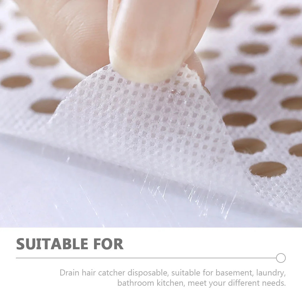 

30pcs Drain Hair Catcher Disposable Multi-Holes Anti-Clog Filter For Shower Bathtub Kitchen Laundry Drain Cover Tub Catcher