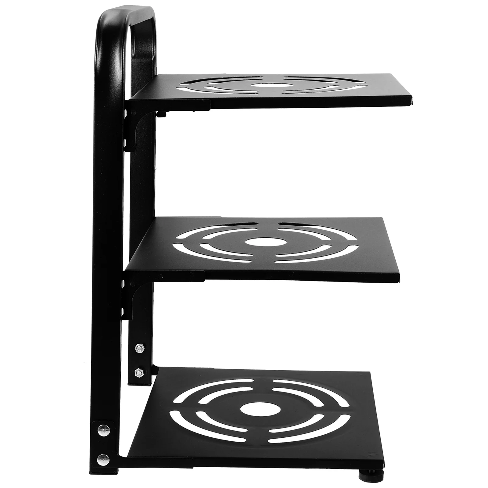 

Adjustable Multifunctional Pot Organizer 3-Tier Kitchen Cabinet Rack Carbon Steel Countertop Pan Storage Rack Kitchen Supply