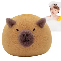 Capybara Bath Sponge Capybara Exfoliation Sponge Comfortable Bath Sponge For Children Cute Cartoon Body Shower Sponge For Boys