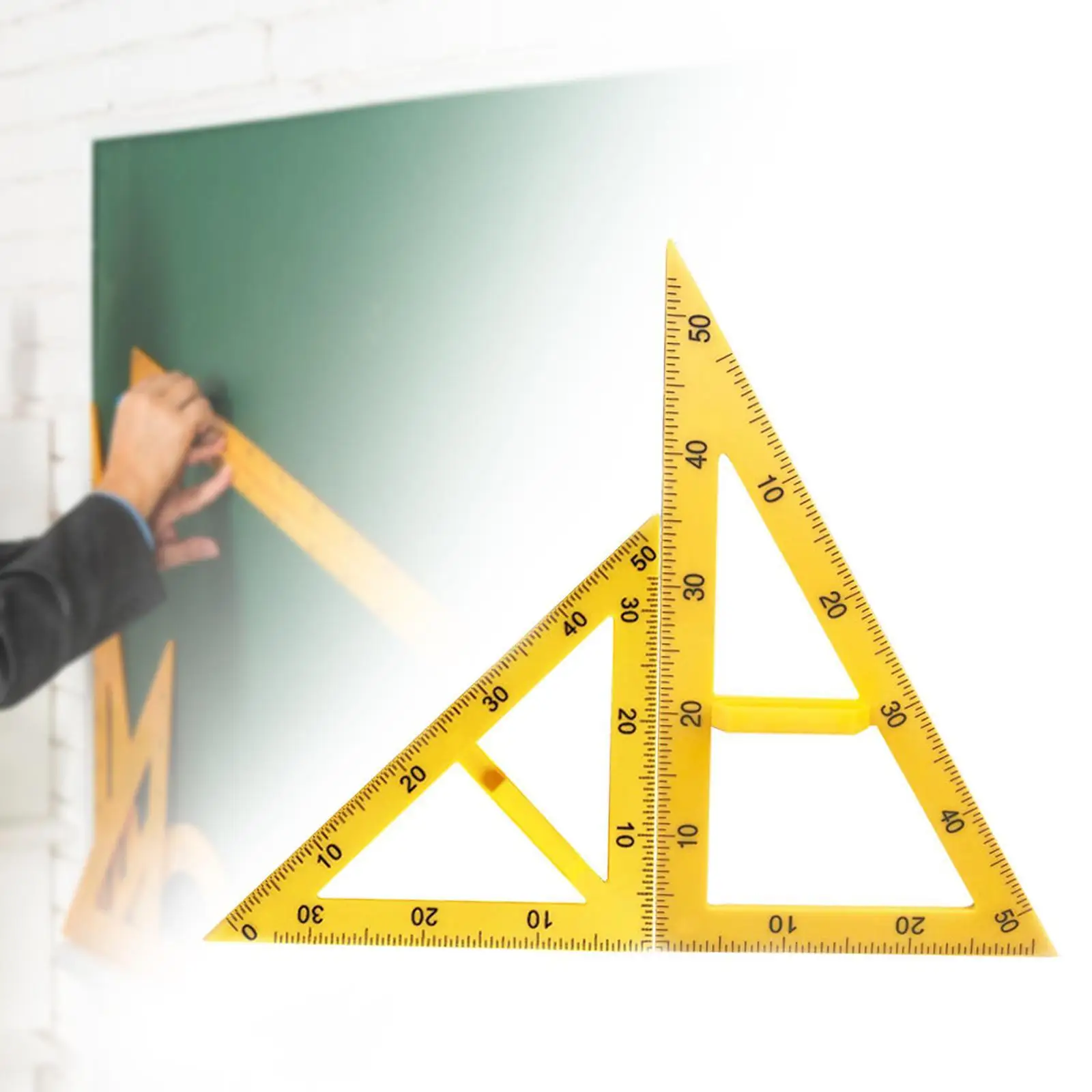 2x regla de geometría matemática dibujo triangular herramienta de geometría matemática para pizarra