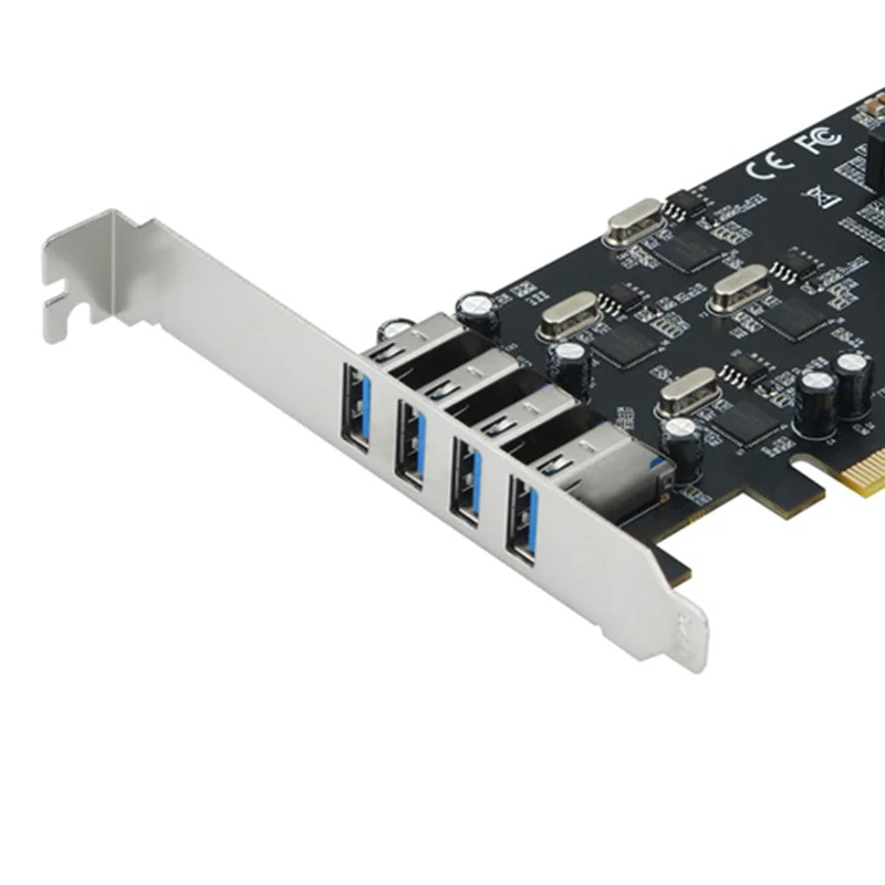 Scheda di espansione PCIe USB 3.0 a 4 porte Scheda adattatore PCI Express da 20G PCI-E a 4 canali Scheda riser USB 3.0