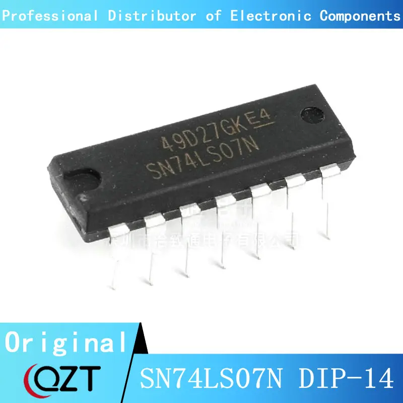 10pcs/lot SN74LS07N DIP SN74LS07 74LS07N 74LS07 HD74LS07P DIP-14 chip New spot