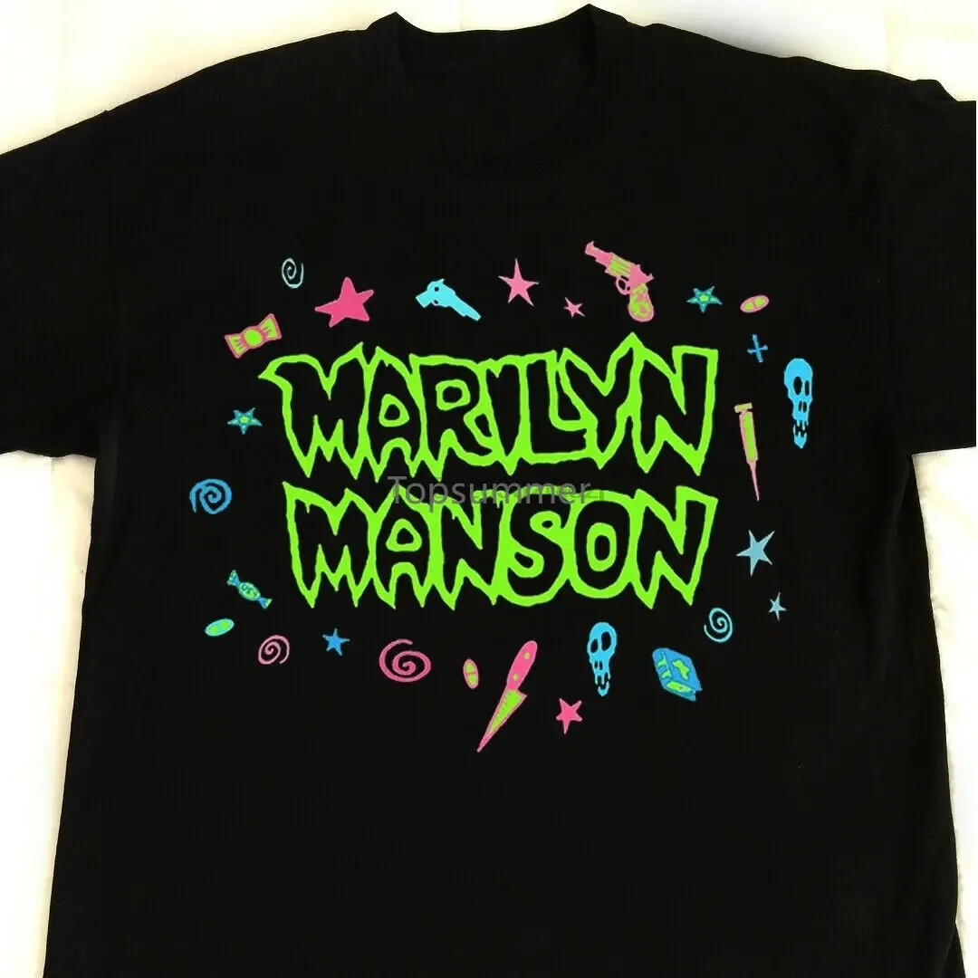 Rare New Vtg Marilyn Manson T Shirtharajuku Streetwear Shirt Men