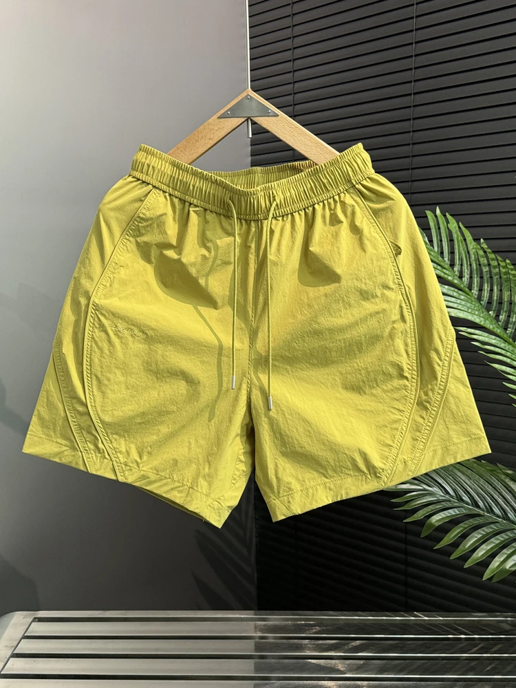 

Летние тонкие мужские повседневные брюки с молниями, быстросохнущие, модные, спортивные, с контрастными вставками, прямого кроя, молодежные