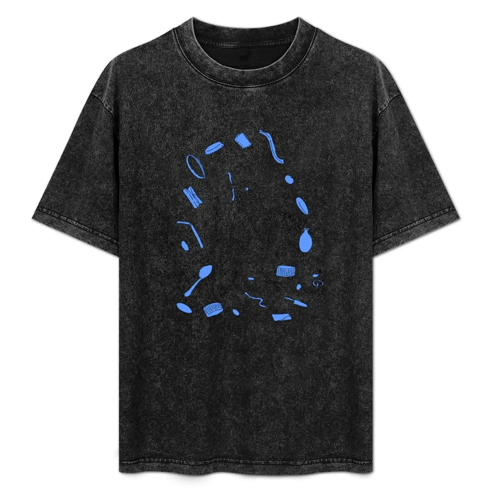 

Bower bird Blue T-Shirt Trendy Pattern T-Shirt for Men
