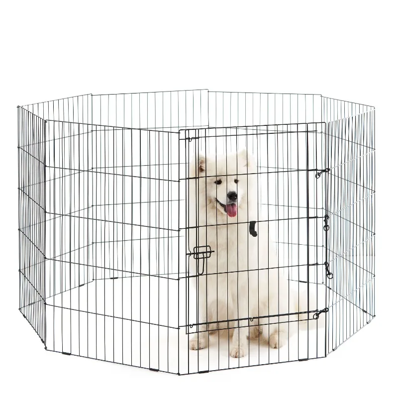 8-Panel Pet Exercise Play Pen with Door, 36