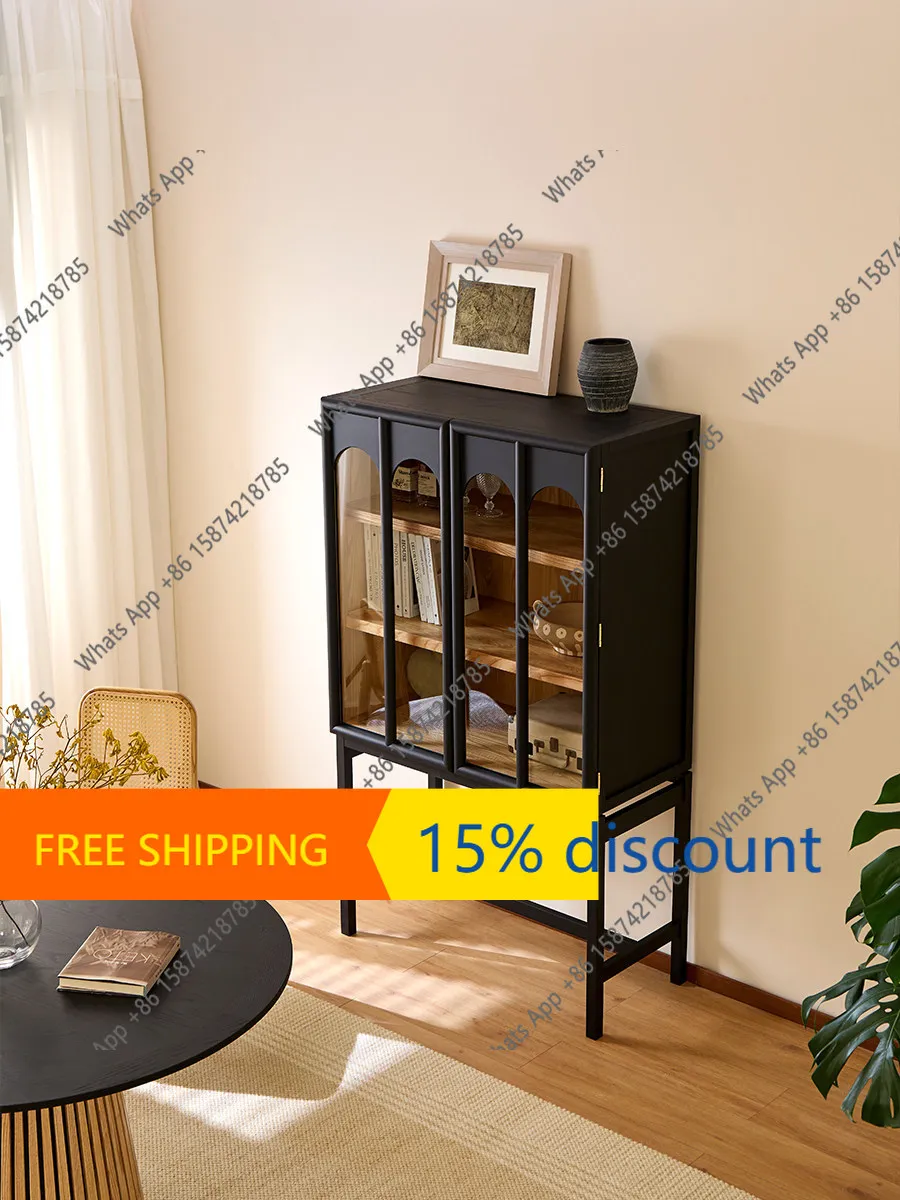 K Solid Wood Living Room Bedroom Display Locker French Log Wind Storage Household Locker