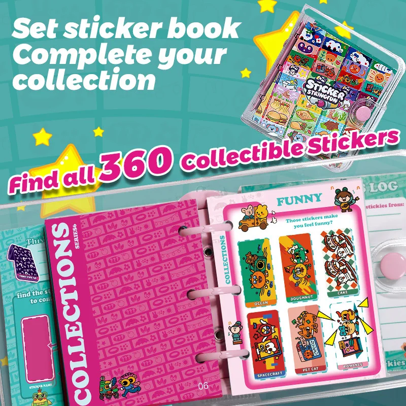 STICKI Rolls Sticki Bands - Wearable or Shareable Sticker Bracelet , Includes 160 Mini Stickers | Over 1000 Sticker Designs