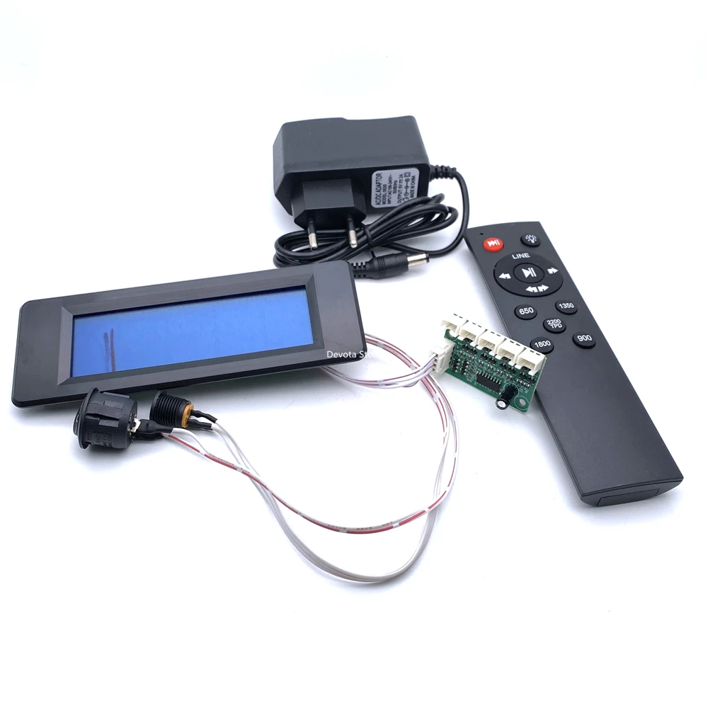 Imagem -02 - Assista Exibição Winder para Peças de Controle Remoto Lcd Display de Cristal Líquido Placa de Circuito Faça Você Mesmo Peças para 1-9 Motor 12 Motores 5v