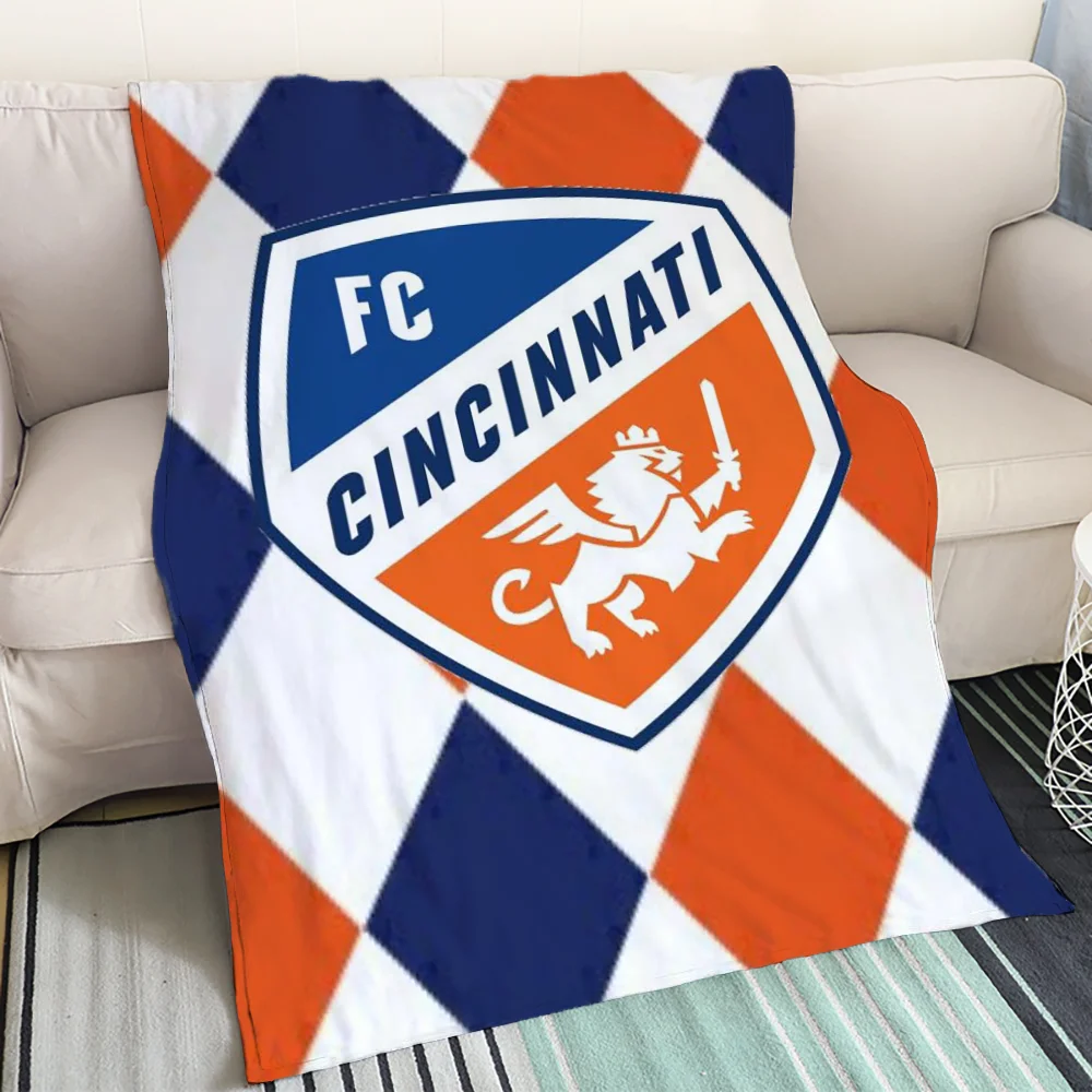 F-FC CincinnatiS Sofa Blankets & Throws Football Hairy Blankets for Bed Blanket 150cm X 200cm Luxury Throw Blanket King Size