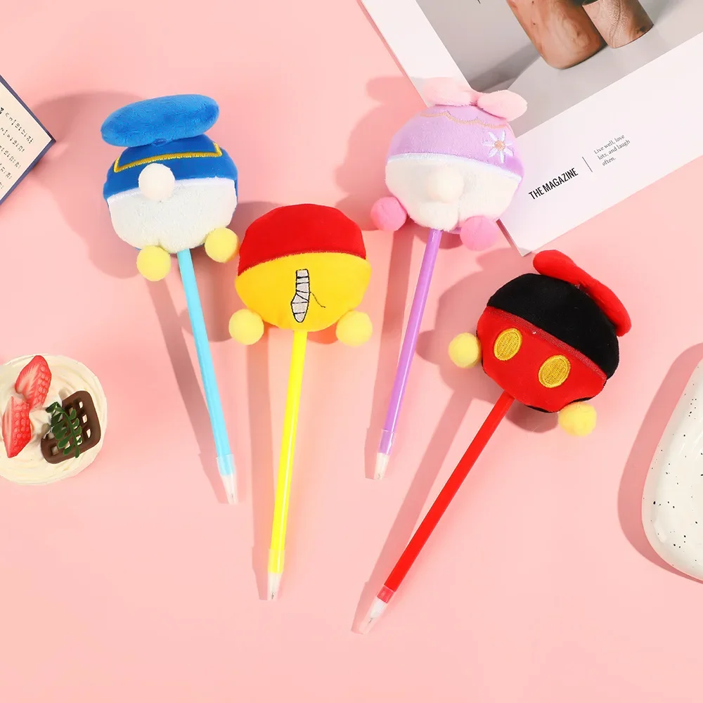 Kawaii Cute Anime Peripheral Mickey Minnie Cartoon Gel Pen Pupil Study Stationery Office Supplies Friend Festivals Gift