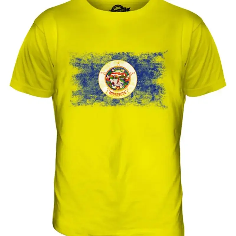 STATE OF MINNESOTA VINTAGE FLAG MENS TSHIRT TEE SHIRT XS S M L XL 2XL