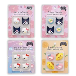 4Pcs Sanrios Hello Kitty Kuromi Lotso LinaBell Thumb Stick Grip Cap Joystick for Nintendo Switch pro PS5 PS4 Joy-con Controller