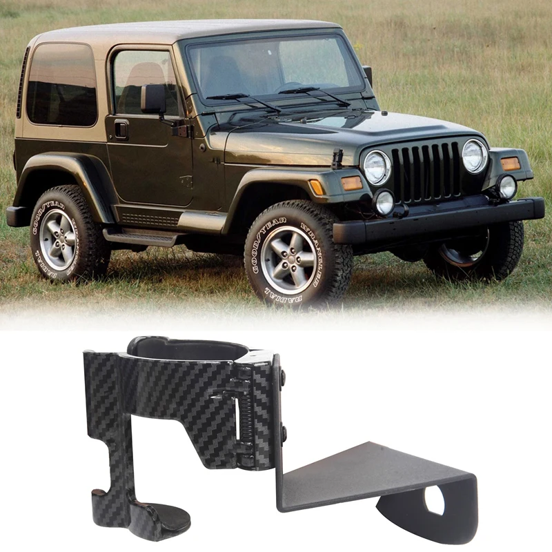 Car Multi-Function Drink Cup Holder Phone Mount Bracket Fit For Jeep Wrangler TJ 1997-2006