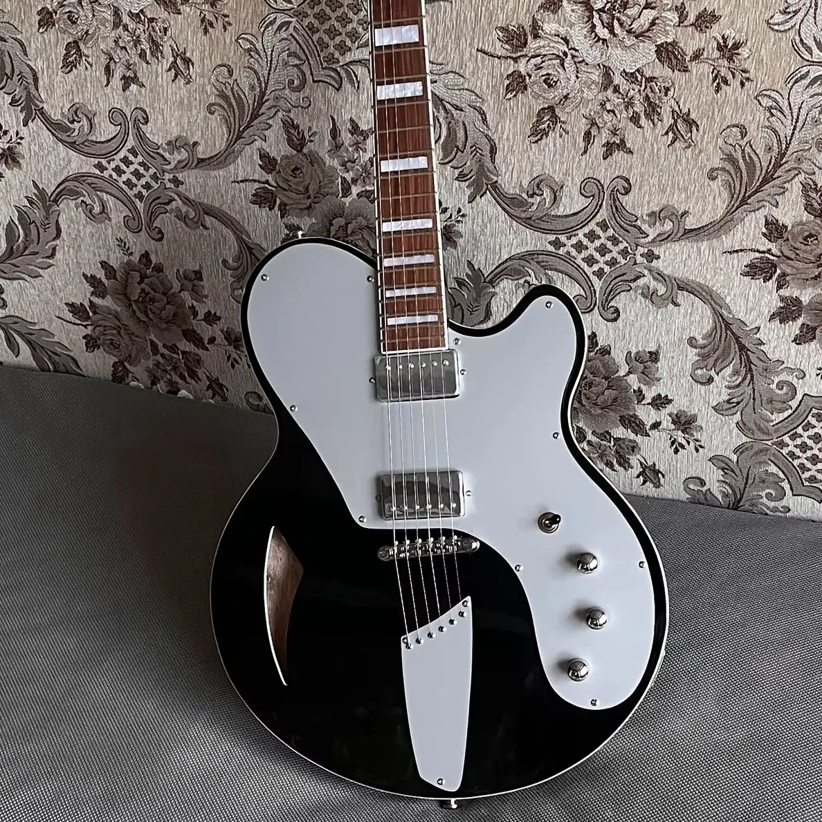 BELAIRE Electric Guitar Josh Homme Semi-Hollow Body Guitar Empire tuner Chrome Hardware