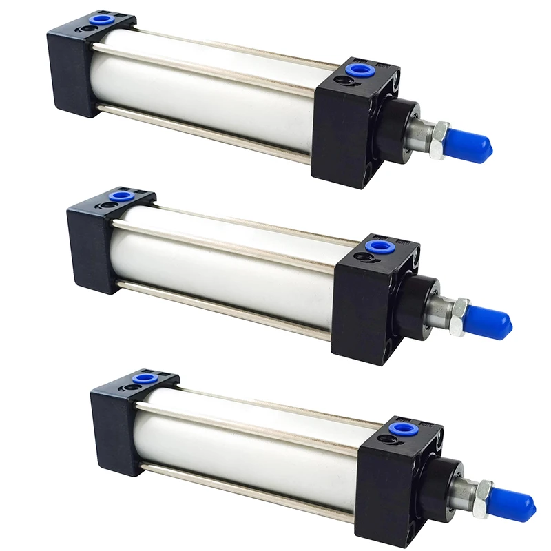 SC32/40/50/63 Pneumatic Cylinder Piston Double Acting Air Cylinders 50/75/100/125/150/200/250/300/400/500/600/800/1000mm Stroke