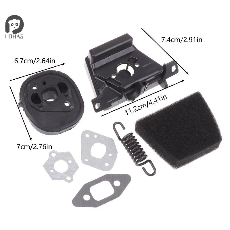 1 Set For Poulan 2050 2075 2150 2175 PP220 PP260 2055 Carb Adapter Spacer Gasket Set Chainsaw Replacement Parts