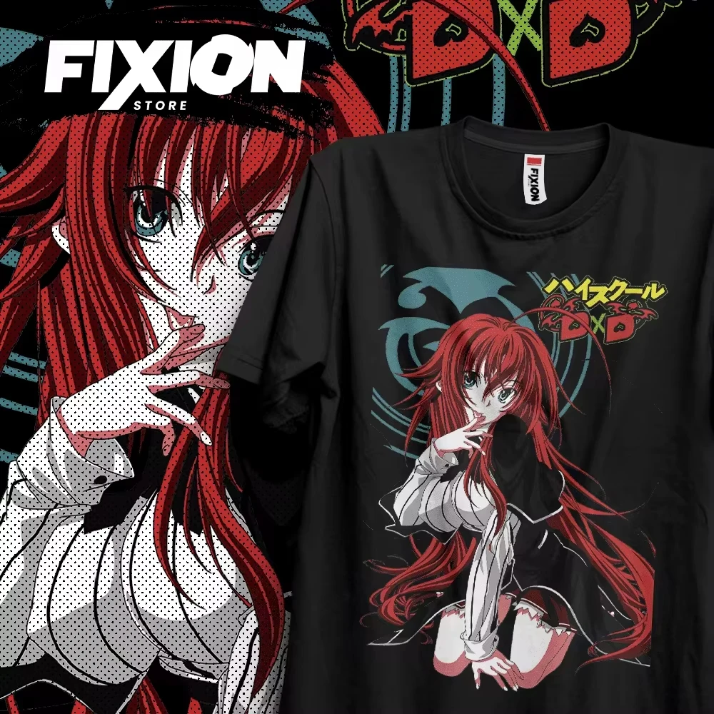 

Футболка с графическим принтом High School DxD Rias Gremory Akeno Himejima, мужская и женская футболка большого размера в стиле Харадзюку, модный топ, хлопковые футболки для мужчин и женщин