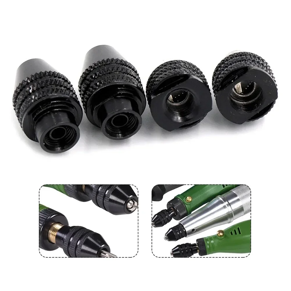 0.3-3.4mm Multi Drill Chuck Keyless Mini 3 Jaw Drill Bit Adapter Converter For Corded Rotary Tools Grinder Mini Drill