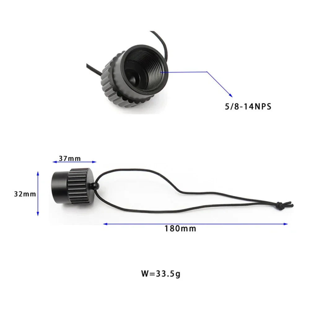 Protect Your Scuba Diving Gear Threaded Aluminum Dust Cap For DIN Tank Valve, Easy To Use Underwater Safety Accessory