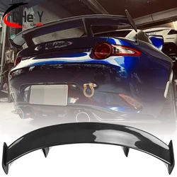 For MAZDA MX5 MX-5 2016-2023 FRP/Real CARBON FIBER ND Miata Garage Rear Tail Wing Decoration GT Style Rear Spoiler