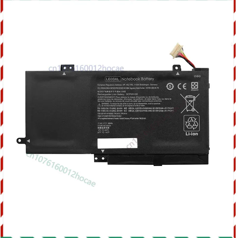 

Laptop Battery For HP LE03XL796220-541796220-831 Envy x360 15 Series 11.4V 48W